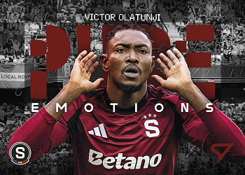 Victor Olatunji Sparta Praha SportZoo Chance Liga 2024/25 2. serie Pure Emotions #PE-02